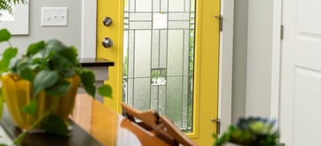 How to Paint the Frame of Your Entry Door Window